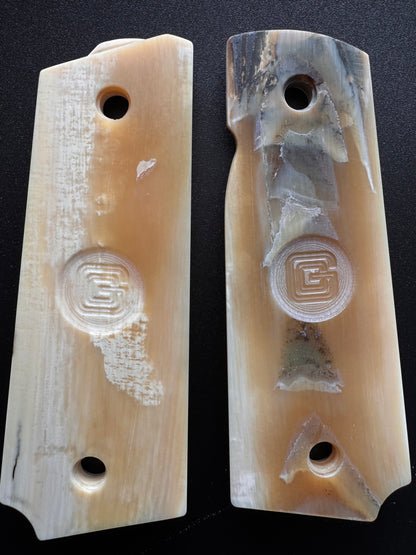 1911 MAMMOTH TUSK IVORY- CUSTOM ORDER OVER RUN DISCOUNTED/DISCONTINUED